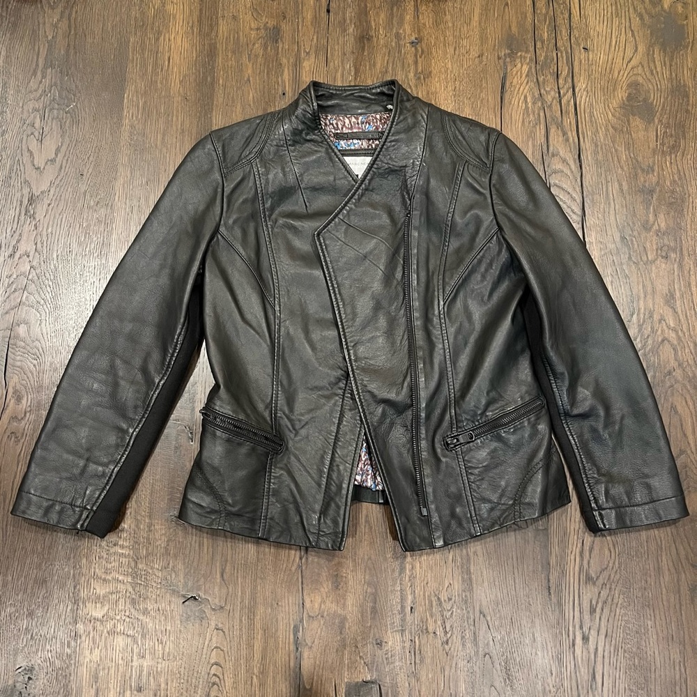 Andrew Marc New York Black Leather Jacket
